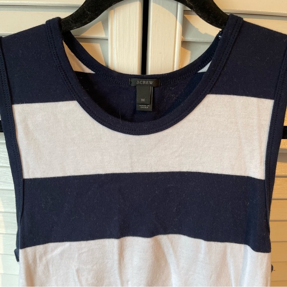 J. Crew Navy Wide Stripe Tank - Picture 2 of 3